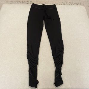Free people black lace up leggings